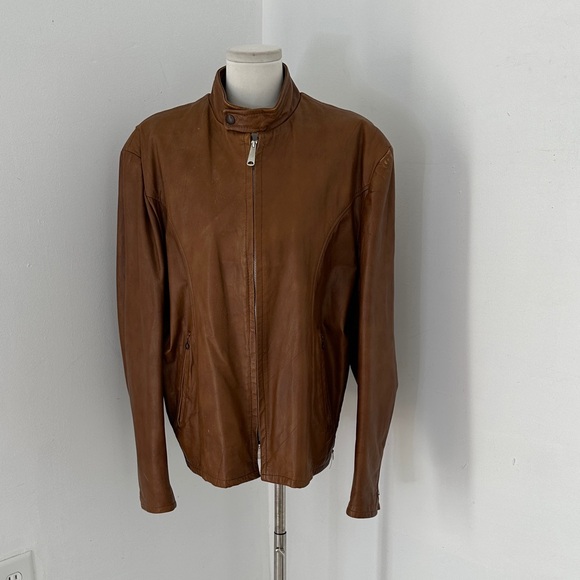 Vintage Other - Vintage 60s Cafe Racer Style Leather Jacket